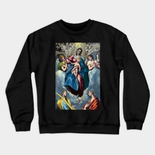 El Greco, Madonna and Child with Saint Martina and Saint Agnes, 1599, Art Print Crewneck Sweatshirt